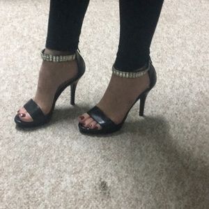 Fioni Night Black Naked Heels